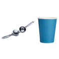 thumbnail image 1 of 20 vasos de papel (9 oz) con exprimidor manual resistente de aleación de zinc, 1 of 3