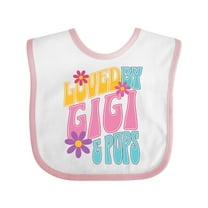 Inktastic Gigi and Pops Love Me Granddaughter Girls Baby Bib