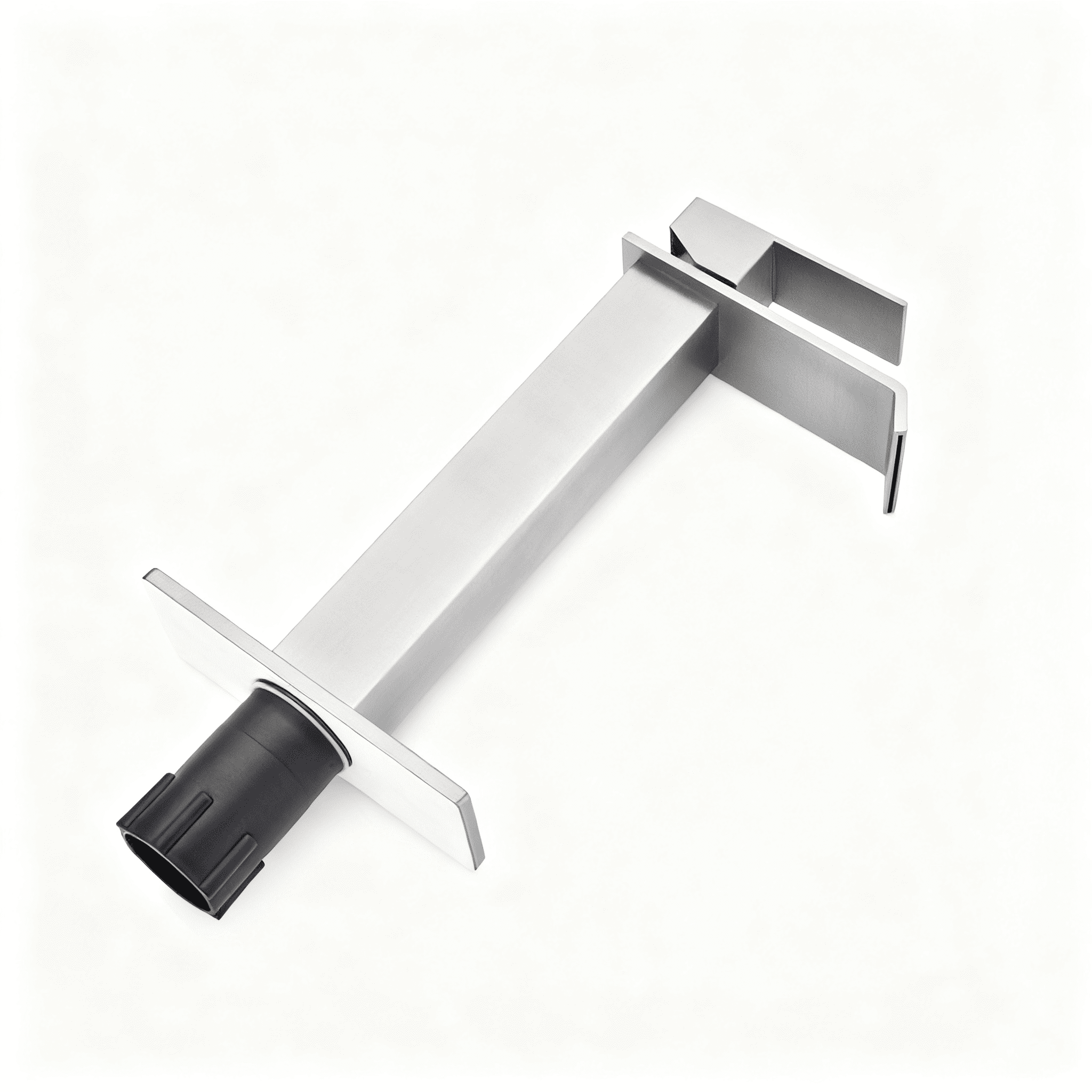 Waterfall Spout Bathroom Sink Single Handle Faucet with Pop-Up Drain (No Overflow)