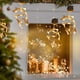 thumbnail image 4 of Decoración navideña con luz LED y gancho de ventosa, árbol de Navidad, copo de nieve, muñeco de nieve, funciona con pilas, para interior, dormitorio, escaparate, luces navideñas, luces navideñas blanc, 4 of 6