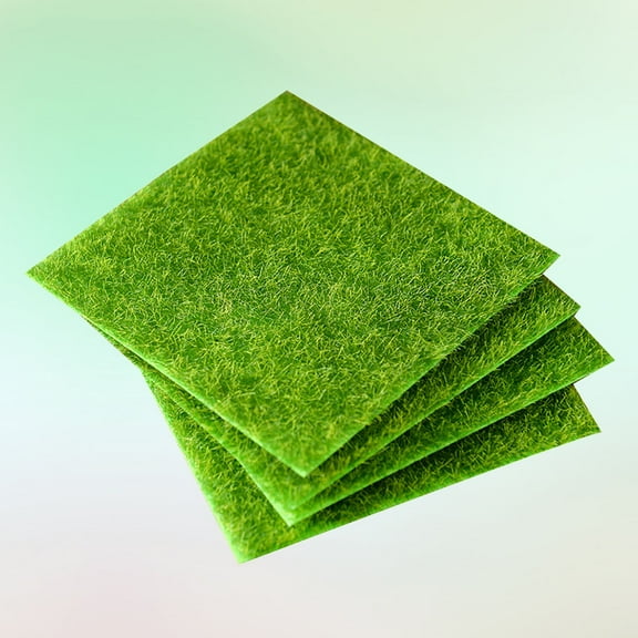 PBPBOX 2Pack Low-Maintenance Artificial Grass for Garden Lawn Decoration 15x15cm