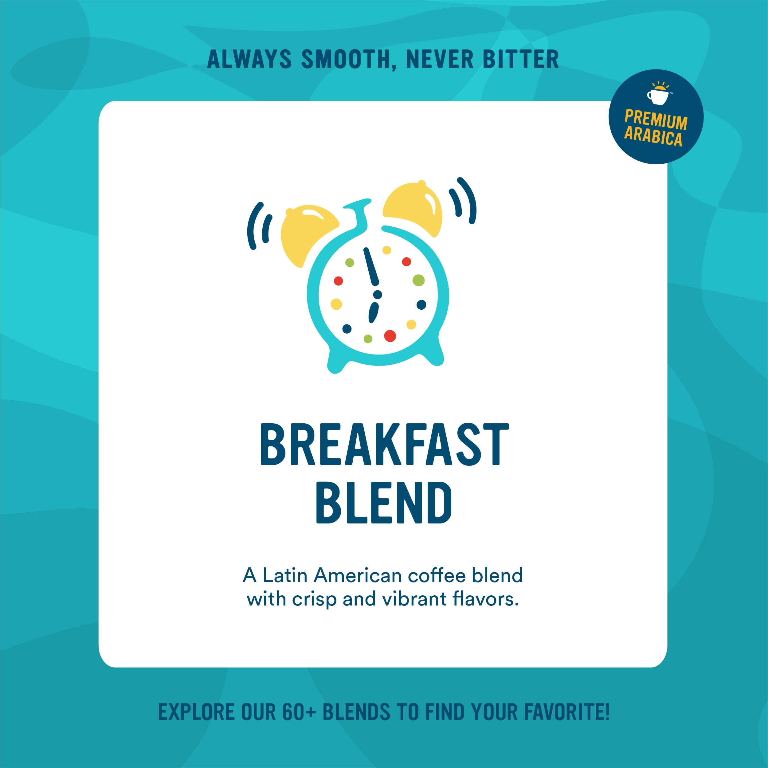 Cameron's Coffee Premium Breakfast Blend Ground Coffee, Light Roast, 32 oz