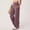 Purple, variant on LEKODE Wide Leg Yoga Pants for Women with 3 Pockets Athletic Casual Work Beige L