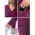 thumbnail image 5 of Adar Pro Movement Booster Scrub Set For Women - Sweetheart V-Neck Scrub Top & Yoga Jogger Scrub Pants, 5 of 7