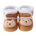 thumbnail image 3 of Siilsaa Baby Sneakers Baby Shoes Autumn And Winter Soft Sole Toddler Shoes Boys And Girls Cotton Shoes Toddler Shoes Coffee,0-6 Months, 3 of 5