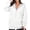 White, variant on Women's Fashion Hoodies & Sweatshirts Full Zip Long Sleeve T Shirts Hooded Zipper Solid Cardigan Blouse Hoodies Sweatshirt Tops With Pocket