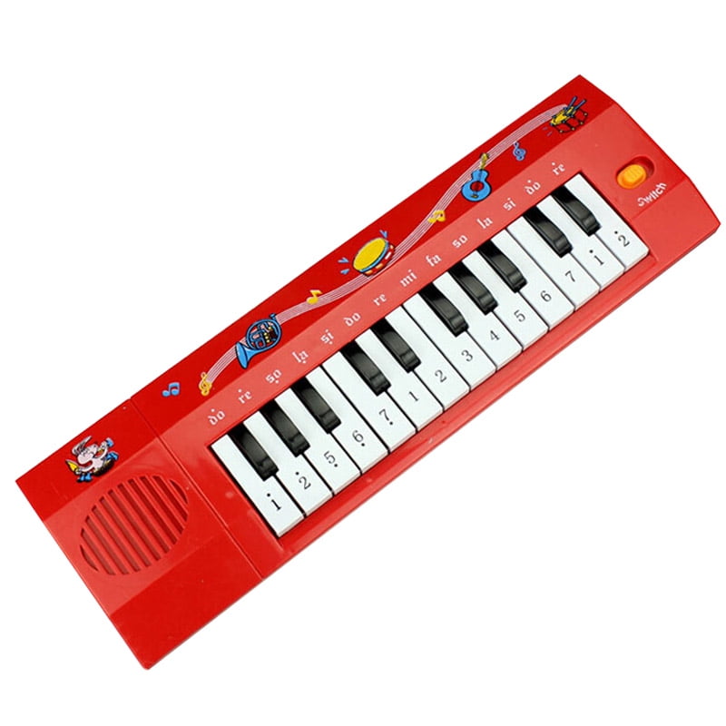 red toy piano