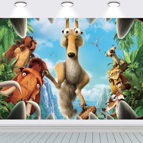 Ice Age Poster Backdrop Banner Party Supplies Birthday Decorations Background for Photography Taspestry