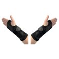 thumbnail image 4 of Sonducket Muñequera de poliéster Reemplazo transpirable Alivio del dolor Protector de soporte deportivo ajustable con placa de acero izquierda Type3 NO3, 4 of 6