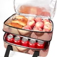 thumbnail image 5 of Cupid Double Layered Insulated Refrigerated Lunch Bag with Two Compartments, Large Capacity, and Handheld Carry - 7.1x11.4x16.1 Inches, 5 of 6