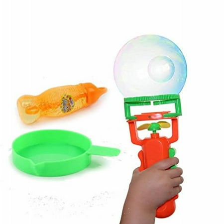 Dazzling Toys Dazzling Toys Kids Fan Bubble Blower with Bubble (Best Bubble Solution For Machine)