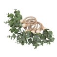 thumbnail image 1 of Eucalyptus Napkin Rings, Wood Bead Napkin Rings Hand Woven 6pcs  for Party, 1 of 7