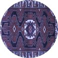 thumbnail image 1 of Ahgly Company Indoor Round Persian Blue Traditional Area Rugs, 8' Round, 1 of 4