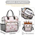 thumbnail image 5 of OBREWU Pioneer Flower Womens Lunch Box for Work,Insulated Large Pioneer Flower Lunch Bag for Women,Loncheras Para Mujer,Leakproof Adult Lunch Bag for Work,Beach,Travel,Picnic,Camping, 5 of 7