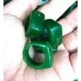 thumbnail image 2 of K-KED Genuine Chinese natural green jade Delicate Jewelry man ring 7-12#-8, 2 of 6