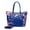 Royal Blue, variant on Hummingbird Bloom Scratch & Stain Resistant Top-Handle Bag