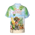 thumbnail image 2 of German Shorthaired Pointer Hello Summer with Sunglasses and Surfboard Tropical Vibes Hawaiian Shirt Breathable Summer Unisex Merch GSP Lover Dog Gift - 00007, 2 of 6