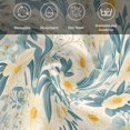 thumbnail image 5 of Spring Meadow Blooms Cloth Napkins, Teal Yellow Botanical Washable and Reusable Dinner Napkins Set of 4, Table Napkin for Kitchen Party Birthday Wedding Hotel Housewarming 20"x20", 5 of 8