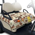 thumbnail image 2 of COEQINE 2-in-1 Golf Cart Seat Cover & Carry Bundle, Folds Like a Bag with Handle, Universal Fit for Two-Seaters, 4 Storage Pockets, Machine Washable Polyester, Western Cowboy Cactus, 2 of 8