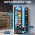 thumbnail image 2 of Ecojoy Commercial Beverage Refrigerator 14.8 Cu Ft, Commercial Display Fridge with Glass Door & Front LED Light for Stores, Restaurant, Office, 2 of 8