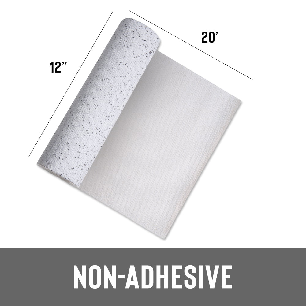 Con-Tact 12 In. x 4 Ft. White Grip Premium Non-Adhesive Shelf