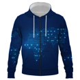 thumbnail image 1 of Sudadera con capucha y cremallera con mapa de datos del cuerpo humano para hombre, sudadera con capucha estampada en 3D, ropa de calle Harajuku de otoño, chándal informal unisex, 1 of 6