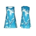 thumbnail image 7 of Pofeuu Heart Shaped Cloud Print Women's Sleeveless Dress, Loose Fit Summer Dress, Casual Tank Dress for Women, 7 of 7
