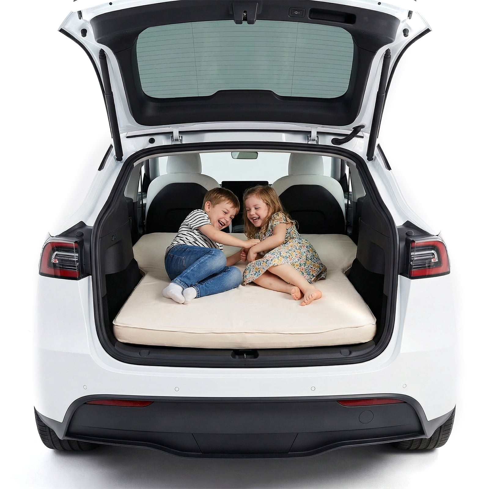 SHegdu For Tesla Modely Camping Air Mattress Thicken Suv Trunk Mat Adjustable Sleep Pad