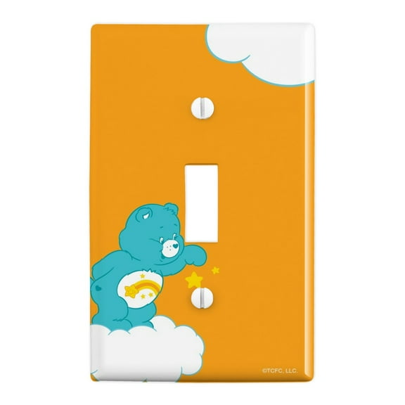 Care Bears Wish Bear Plastic Wall Decor Toggle Light Switch Plate Cover