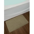 thumbnail image 2 of Renaissance Bath Mat, Vintage Damask Classic Floral in Earth Tones Baroque Revival Feminine, Plush Bathroom Decor Mat with Non Slip Backing, 29.5" X 17.5", Green Brown White, by Ambesonne, 2 of 2