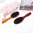 thumbnail image 2 of Black Boar Bristle Comb Women Massage Air Cushion Comb Hemu Head Meridian Home Fluffy Smooth Hair Air Bag Comb, 2 of 3