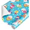Plus Mark 40" Baby Shark Christmas Wrapping Paper (60 Sq. ft., 1-Roll)