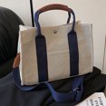 thumbnail image 3 of Bolso de lona para mujer, correa ancha ajustable, bolso informal, bolso mensajero elegante, 3 of 8