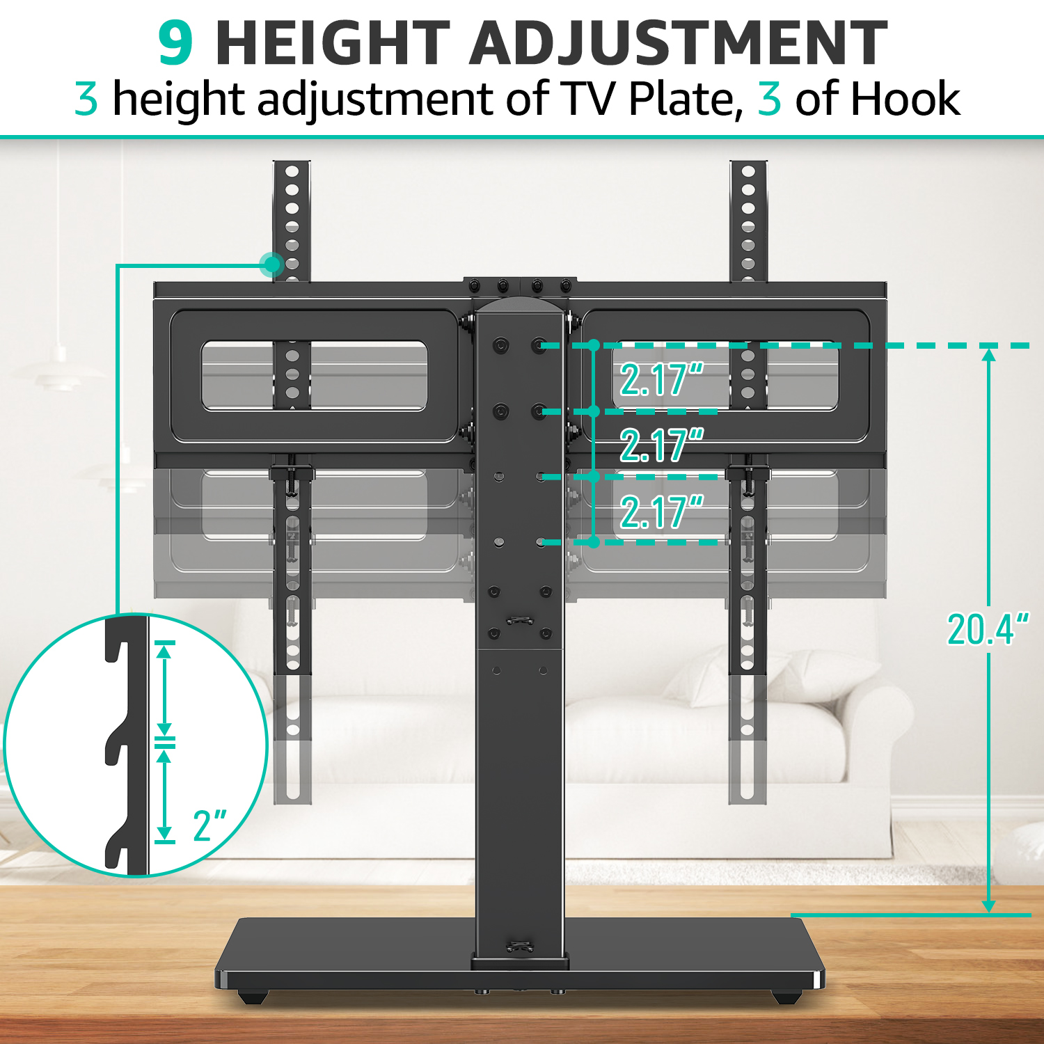 Mount Pro Universal Tabletop TV Stand, 37-75 Inches photo 7