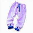 thumbnail image 4 of Toddler Kids Boys Baggy Sweatpants Athletic Pants 3-12 Years Kids Elastic Waist Straight Leg Jogger Pants with Drawting Fall Winter Kids Sweatpants Size 3-4 Years, 4 of 9