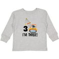 thumbnail image 3 of Inktastic 3rd Birthday Construction Truck Boys Boys Long Sleeve Toddler T-Shirt, 3 of 5