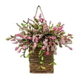 thumbnail image 4 of facefd Basket Wreath Easter Artificial Flowers for Home Indoor Outdoor Window, 4 of 9
