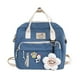 thumbnail image 1 of Mochila linda con accesorios florales, pins kawaii para niñas, mochila escolar, 1 of 5