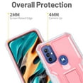 thumbnail image 3 of FITO For Moto G Play 2023 Case, Phone Case with Screen Protector and Kickstand (Pink), 3 of 7