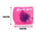 thumbnail image 2 of 2.16" Glow-in-the-Dark Ice Cube Squishy Toy, Halloween Ornament Inside with Snowflake Glitter, 2 of 5