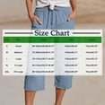 thumbnail image 2 of Fnooota Cotton Linen Capri Pants for Women, Summer Casual Relaxed Fit Drawstring Womens Capris Black Size 2XL, 2 of 5
