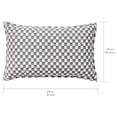 thumbnail image 3 of Nate Home by Nate Berkus Drawn Squares Pillow, 14" x 24", Charcoal/Gray, 3 of 8