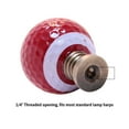 thumbnail image 3 of HomeConcept Football Lamp Finial, Brown with White Laces 2.25"h, 3 of 6