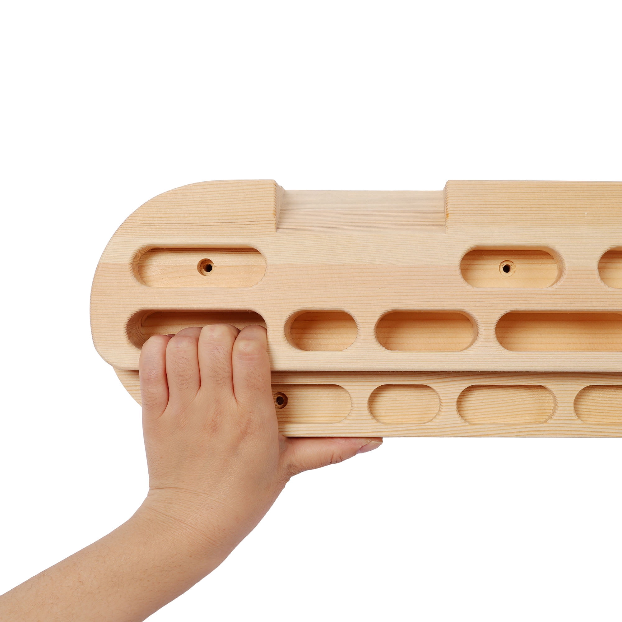 CQSXDA Wooden Climbing Hangboard Training Tool for Strengthening Grip and Fingers Ideal for All Skill Levels