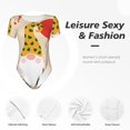 thumbnail image 4 of Fuzoiu Three Gnomes With Balloons Print Women's Short-Sleeved Onesie, Short Sleeve Body Suits, Women Round Neck Bodysuits for Women,for Daily Wear, Parties, and Layering-Small, 4 of 7