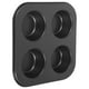 thumbnail image 2 of Moldes para muffins y pasteles, 4 rejillas, bandeja para horno, antiadherentes, para el hogar (negro), 2 of 6