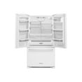 thumbnail image 3 of KitchenAid KRFF305EWH - Refrigerator/freezer - french door bottom freezer with water dispenser - width: 35.9 in - depth: 35.5 in - height: 70.1 in - 25.2 cu. ft - white, 3 of 5