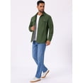 thumbnail image 5 of DARING DIVA Men's Casual Workwear Long Sleeve Button Down Hiking Shirts M Olive Green, 5 of 7