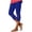Blue, variant on Capri Pants for Women Retro Trendy Slim Cutout Yoga Pants Spandex Elastic Mid Rise 3/4 Length Pants Solid Trousers for Teen Girls Dance Beach Pink