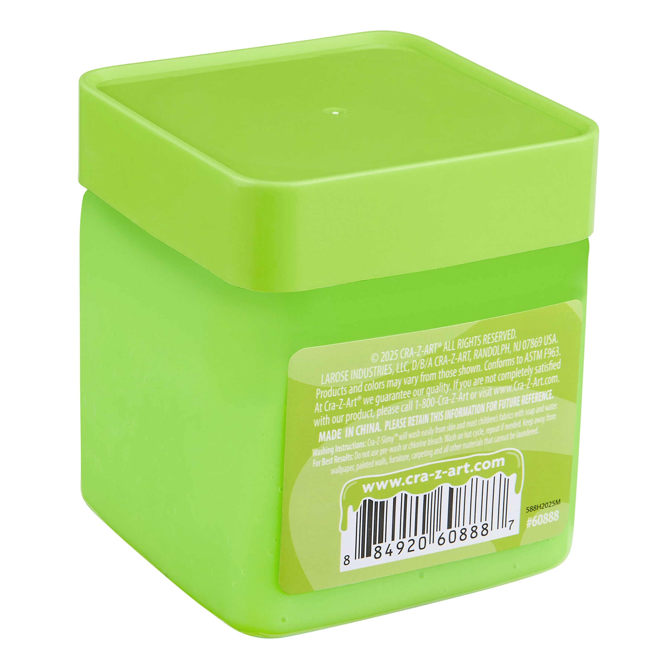Cra-Z-Slimy - I'm Stretchy Neon Green Slime - 10 oz Jar